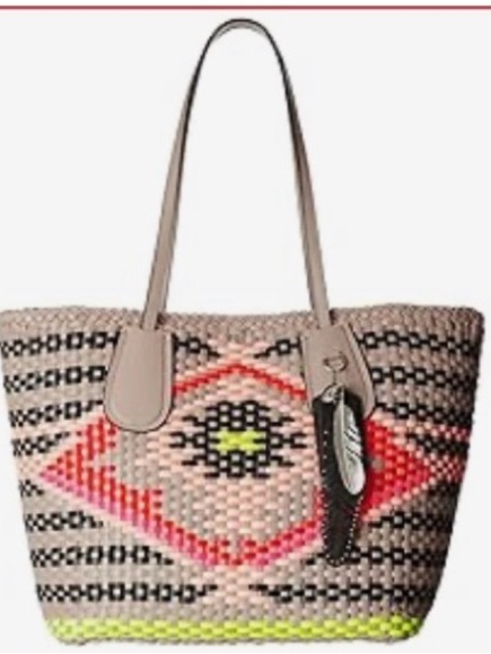 LIMITED Edition Coach Multicolor Woven Dreamweaver  Tote very rare